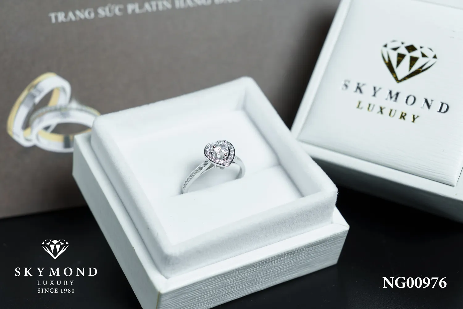 mẫu nhẫn cưới platin cao cấp của Skymond