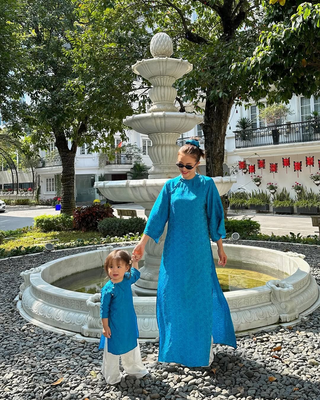 sơ đồ tết màu xanh lam Salim