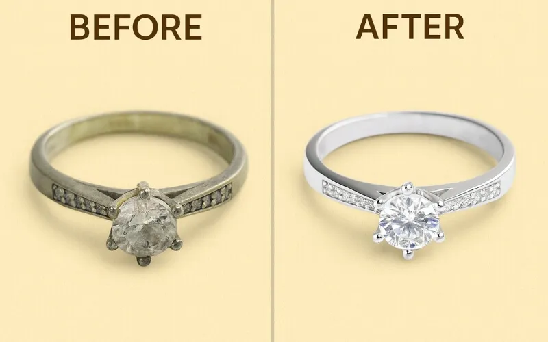 nhẫn cưới bị xỉn màu