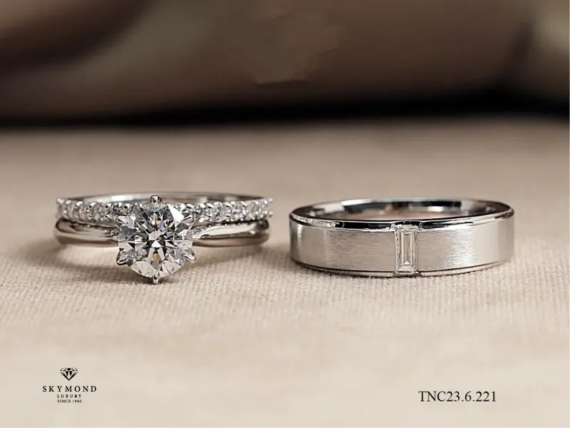 Nhẫn cưới Solitaire: Vẻ đẹp kinh điển của viên kim cương độc bản