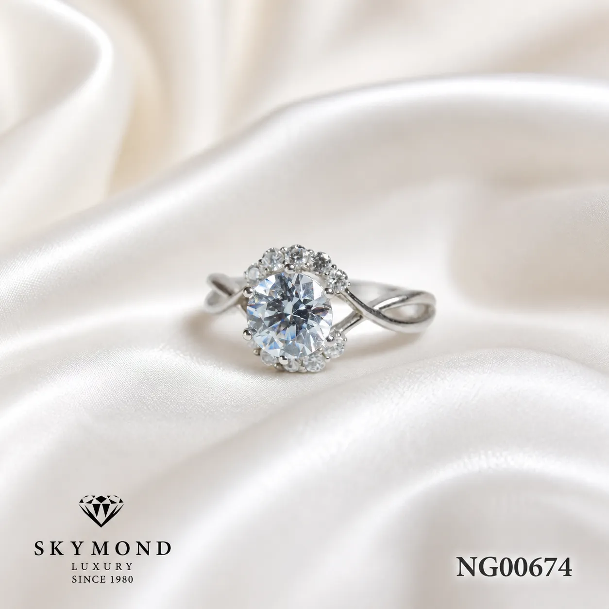 nhẫn cầu h&ocirc;n skymond NG00674